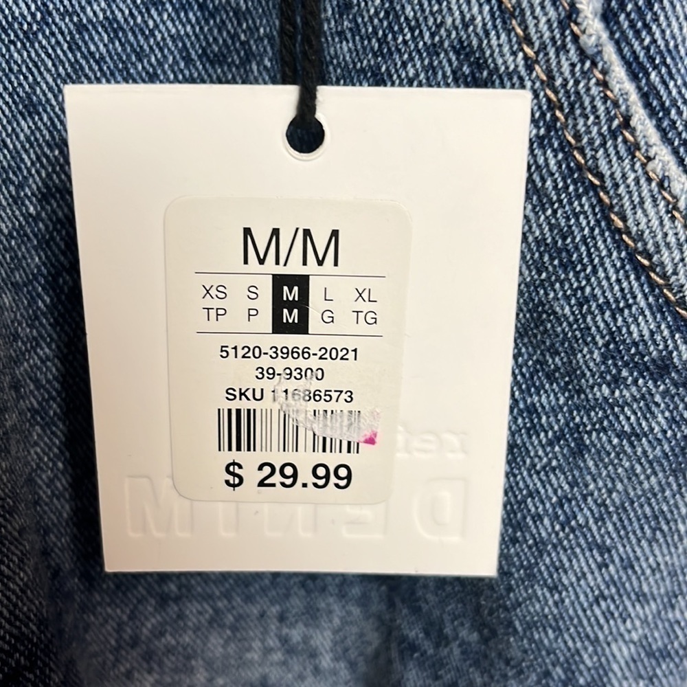 REFUGE Denim Bib Overall Shorts. New - Picture 4 of 4